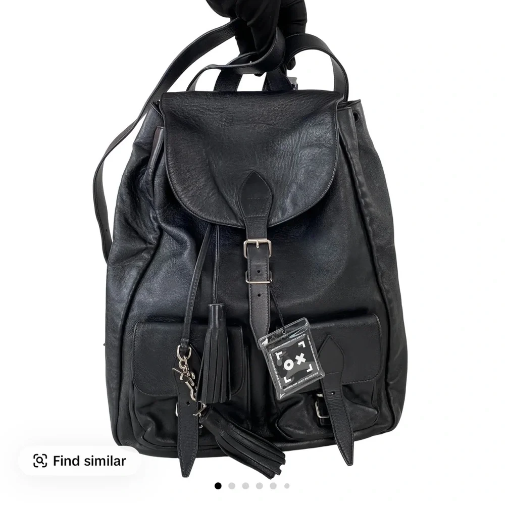 Pre-loved YSL Black Backpack